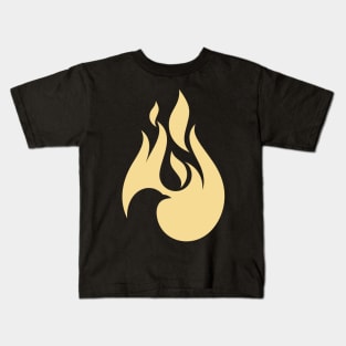 The dove and the flame of fire are symbols of God's Holy Spirit, peace and humility Kids T-Shirt